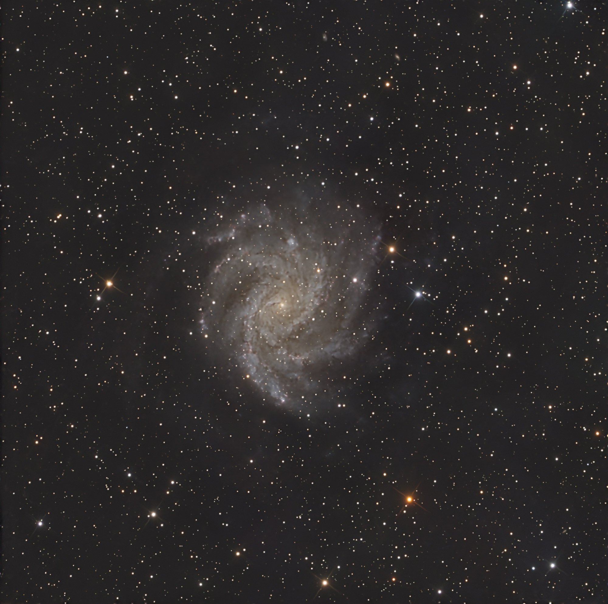 Die Fireworks Galaxy, NGC 6946 ist eine Balken-Spiralgalaxie im Sternbild Kepheus am Nordsternhimmel.